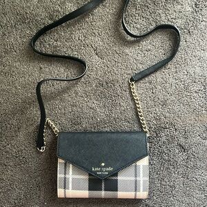 Kate Spade small plaid crossbody